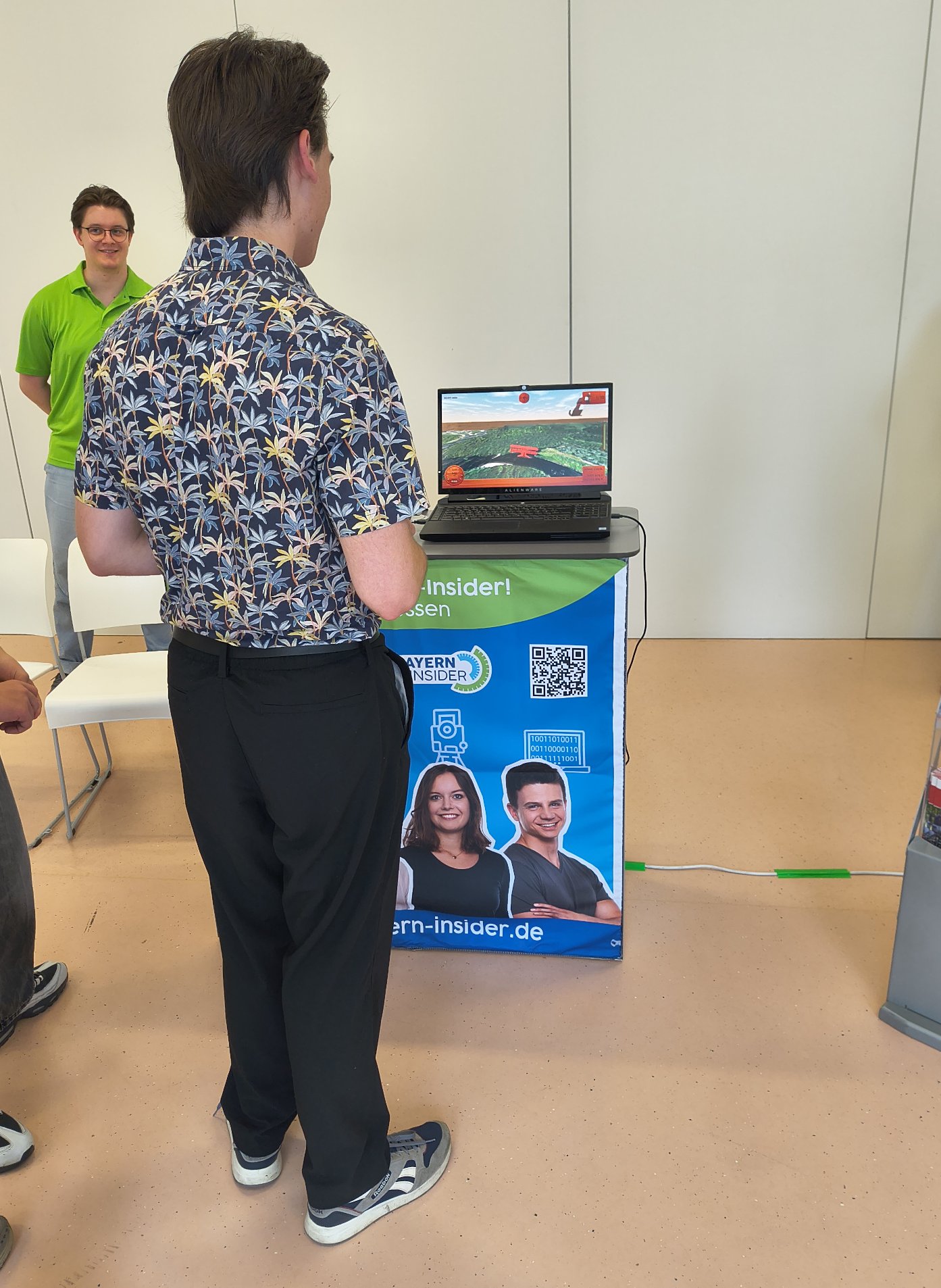 Tag der Geodäsie am Kepler Gymnasium,   Station LDBV - Bayern Atlas und animiertes Spiel Tag der Geodäsie, Station LDBV - Bayern Atlas und animiertes Spiel